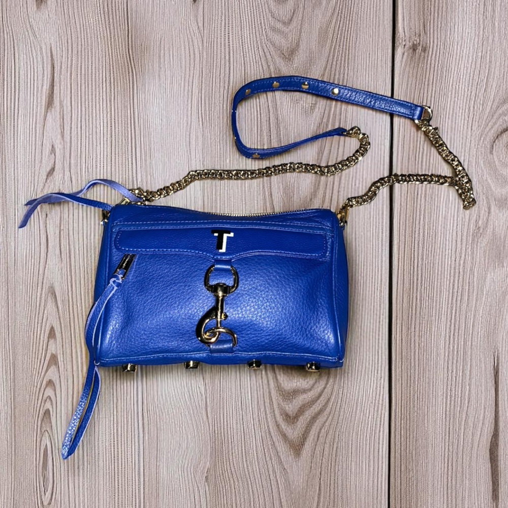 Rebecca Minkoff Royal Blue Crossbody Bag with Chain Strap